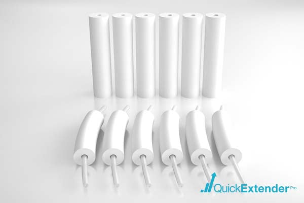 12 Pack Ergonomic Anti-Bacterial Memory Foam Pads / 12 Pack Silicone Tubes Combo