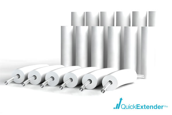 12 Pack Standard Comfort Padding and 12 Pack Silicone Tubes Combo